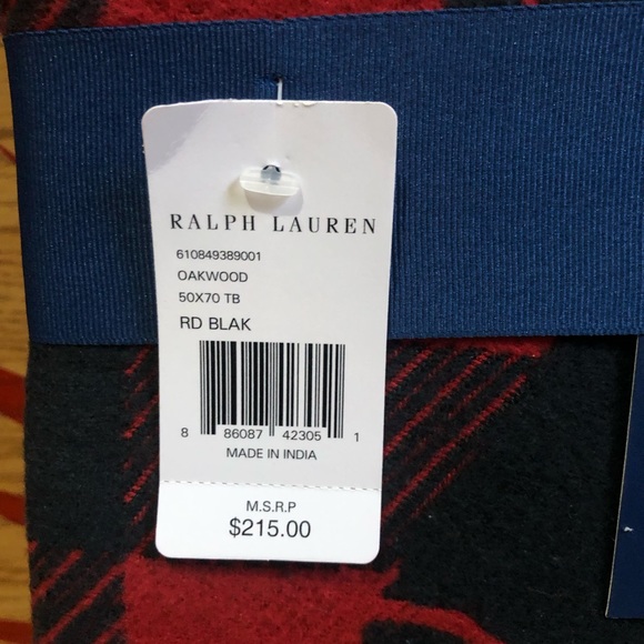 POLO Ralph Lauren Plaid Blanket - Picture 3 of 5
